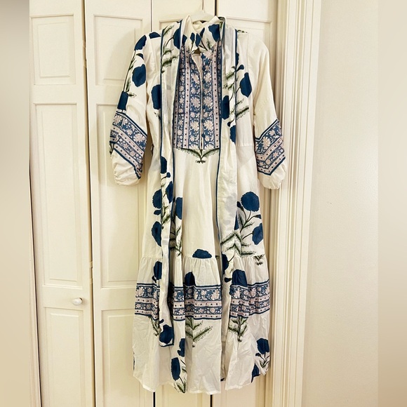 Paloma Flounce Dress | French Blue Marigold XS - Picture 1 of 4